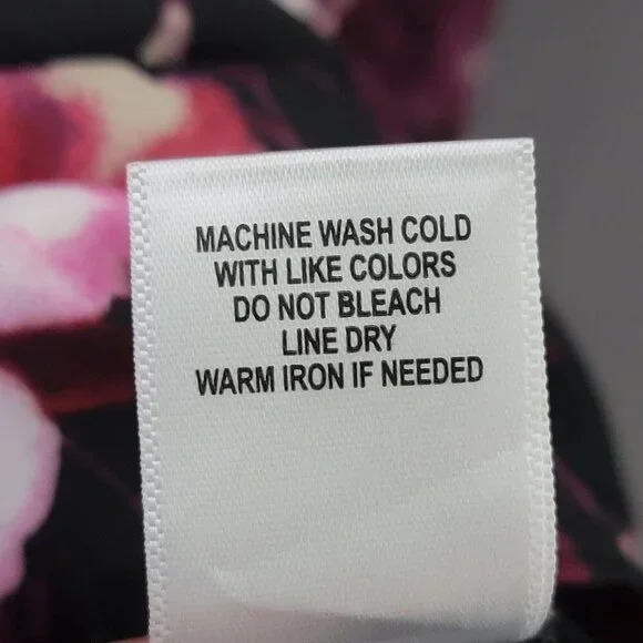 Roz & Ali Burgundy Floral Fairy Grunge Long Sleeve Cottagecore Work Top 2X - Picture 12 of 12